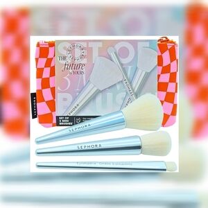 Sephora Collection "The Future is Yours" Mini Face and Eye Brush Set NWT